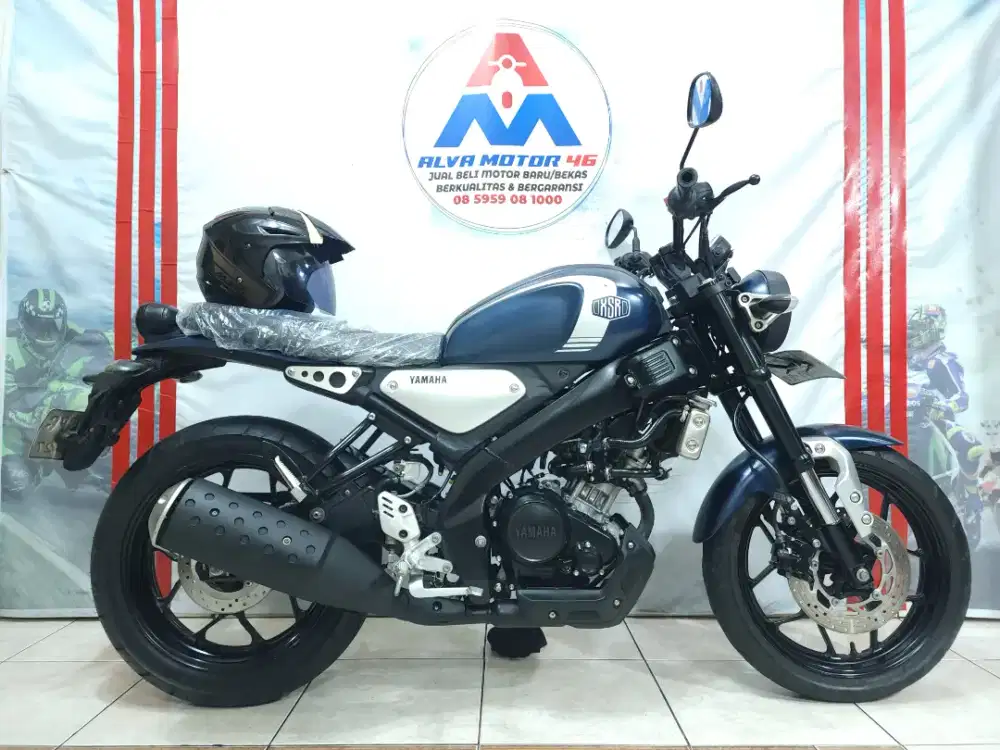 ( DP 1,2 JT ) YAMAHA XSR 155 TH 2022 BLUE MATT LOW KM MULUS NO MINUS