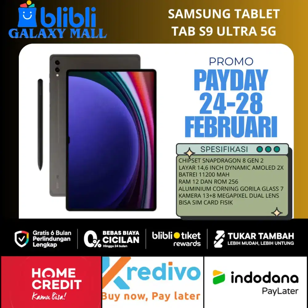 Samsung Tab S9 Ultra 5G Promo Payday 4 Hari Saja