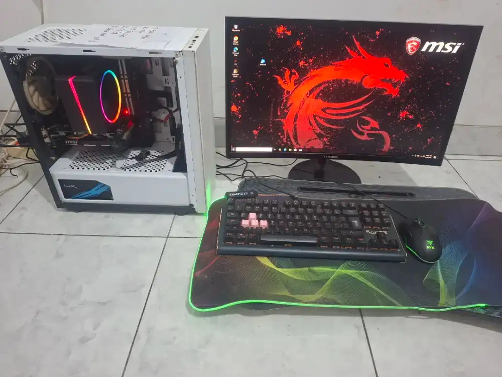 TERMURAH Pc Fullset Pc Gaming core i5 gen 9 GTX 1650 Super no rtx 3060