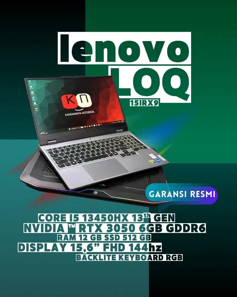 Lenovo loq 15IRX9 i5 13450HX RTX 3050 6GB