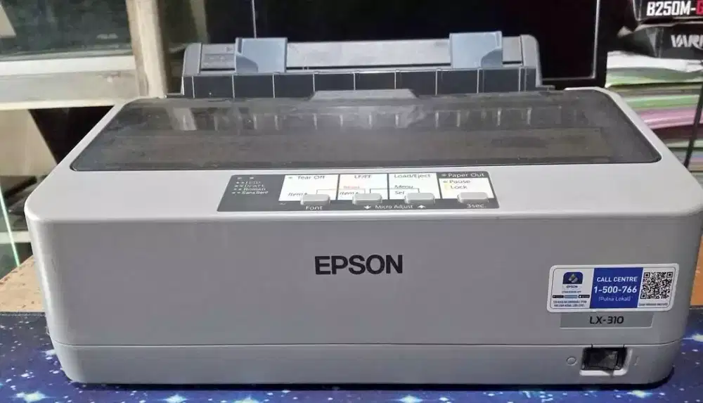 PRINTER EPSON DOT MATRIX LX 310 CONTINUOUS FORM TINGGAL PAKAI GARANSI.