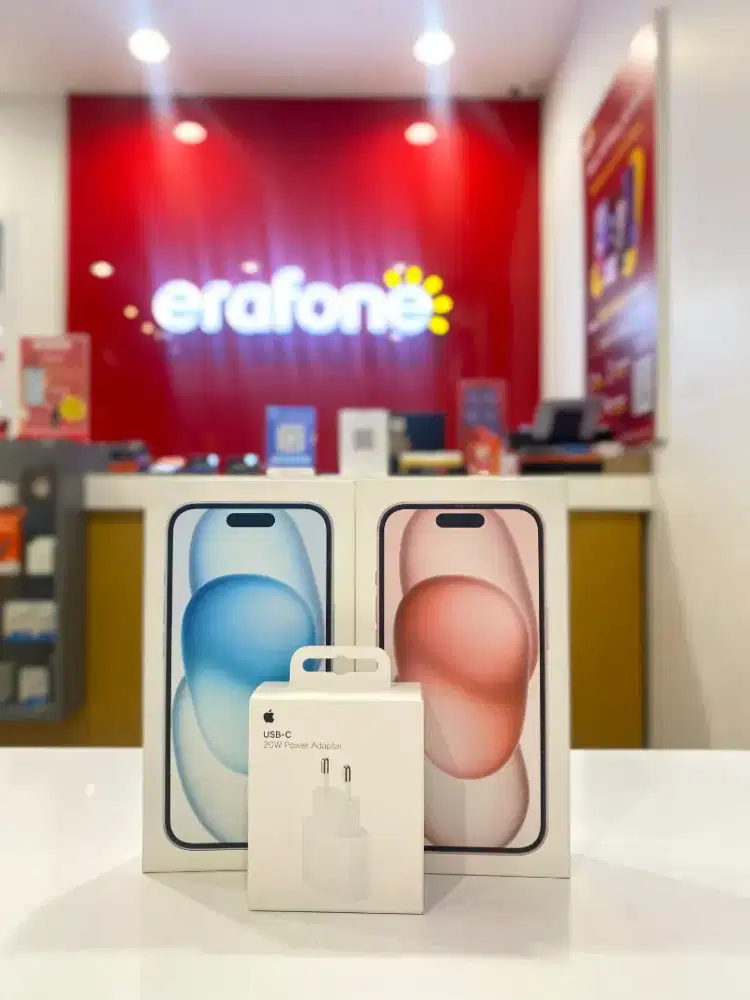 IPHONE 15 128GB 256GB GRATIS ADAPTER ORIGINAL