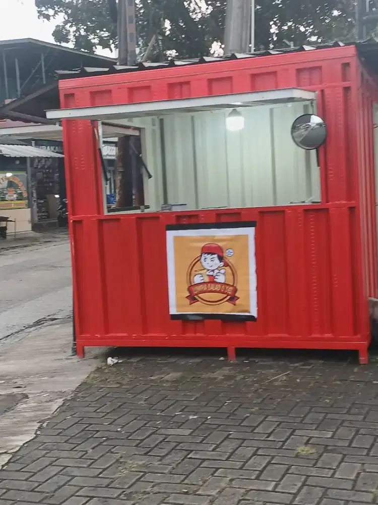 Jual cepet booth kontainer bonus lapak