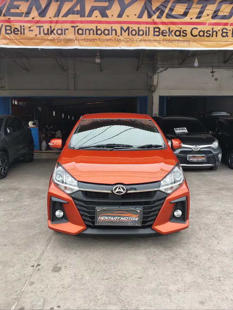 [KM 20RB] Daihatsu New Ayla X 1.2 Automatic 2021 Orange Metalik Bagus