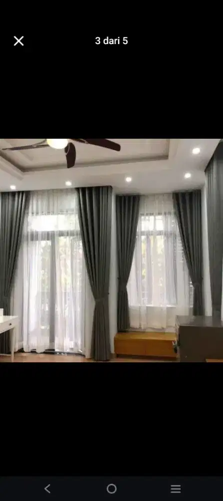 Decor rumah gorden mewah gorden