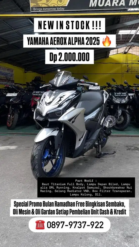 AEROX ALPHA KM 1000 PERAK !!!