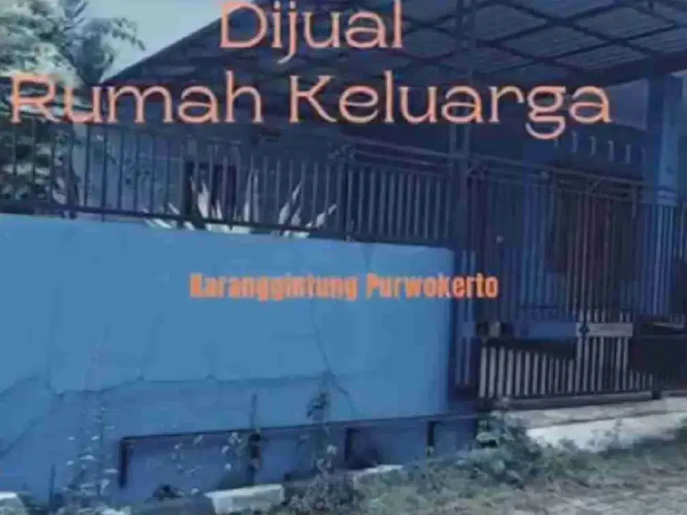 Rumah hook perum Karanggintung 5 menit kampus Unsoed Purwokerto