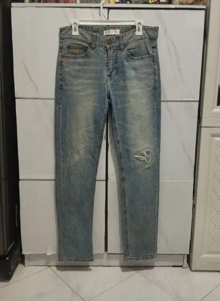 Celana jeans plac ripped original