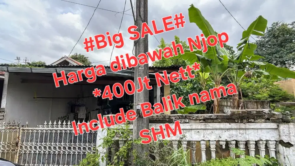 Jual Cepat Rumah Murah Pusat Kota Bekasi Bebas Banjir