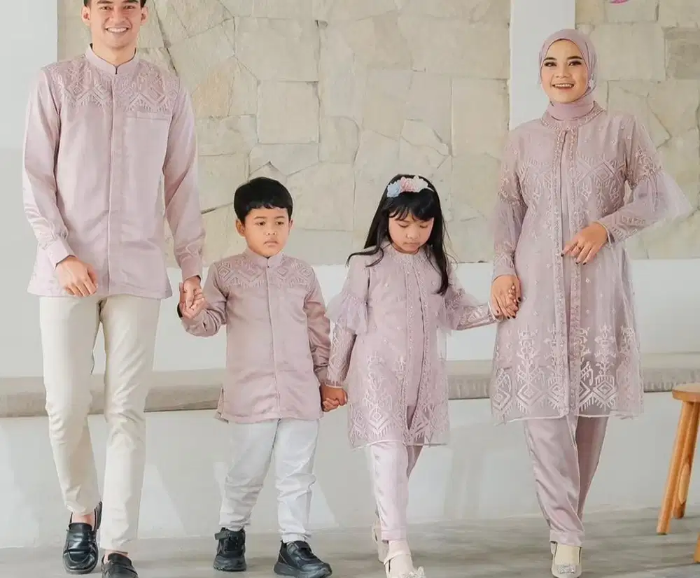Baju muslim set keluarga