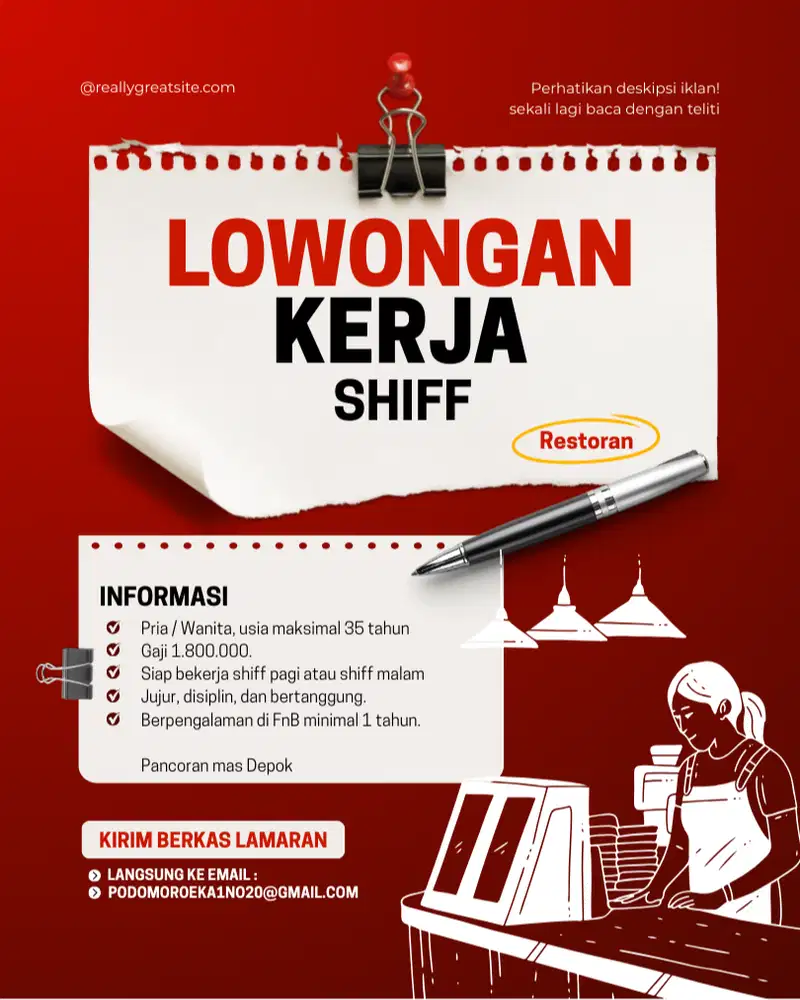 Lowongan Kerja di restoran