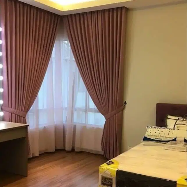 Cod Gorden Blackout Pasang Skat Klinik Hordeng Pintu Gordyn Vitrase