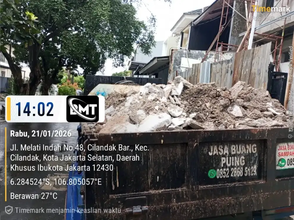 Jasa buang puing dan angkut sampah proyek