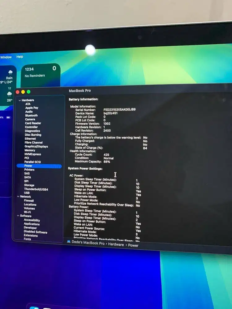 Macbook Pro M2 13 8/512gb Ex Inter