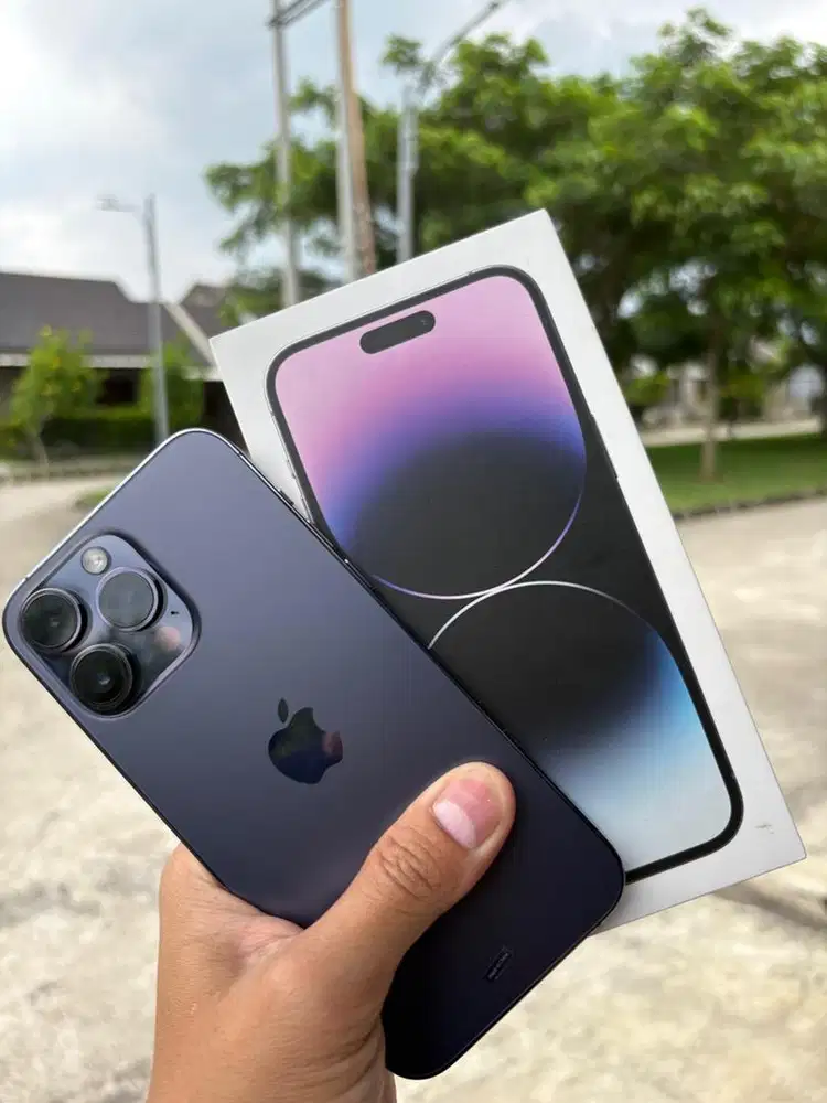 iPhone 14 Pro Max 256 Gb BH 91 Deep Purple Garansi Resmi Digimap