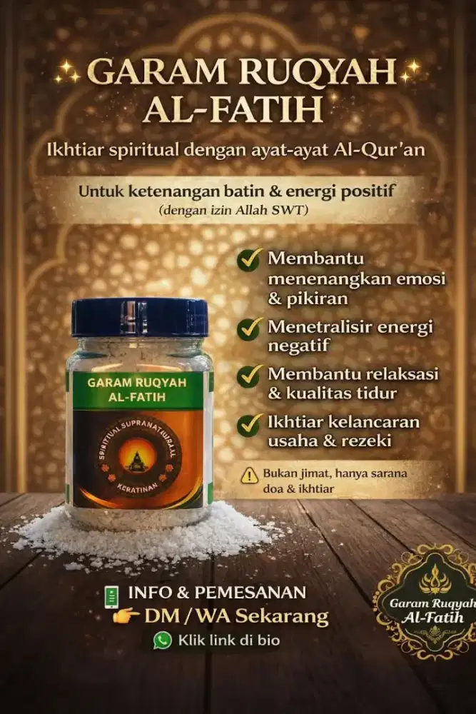 Terlaris! Garam Ruqyah Alfatih