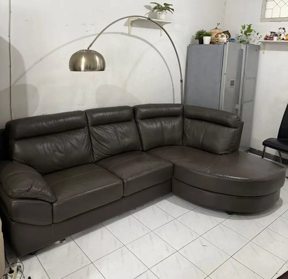 Sofa L Informa Ferrara Leather Genuine ( Kulit Asli )