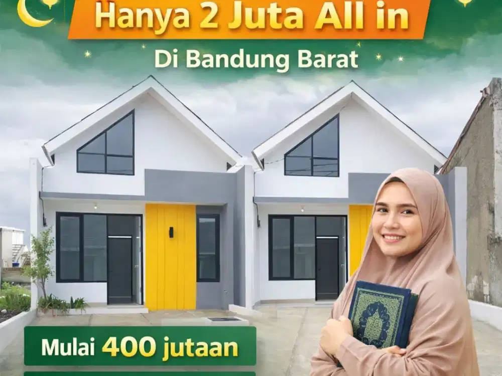 Promo Ramadhan 2 jt All in Rumah dekat Kereta cepat Whoosh Tol Padalarang Bandung
