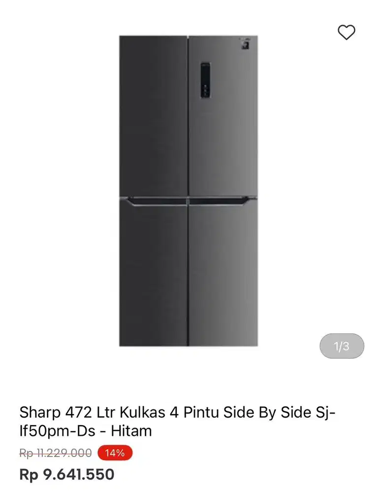 KULKAS SHARP MULTIDOOR 472liter