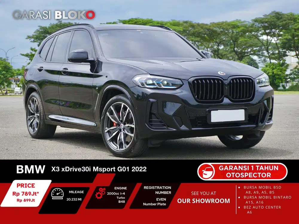 (Warranty ON) BMW X3 G01 LCI MSport  xDrive30i B48 2022