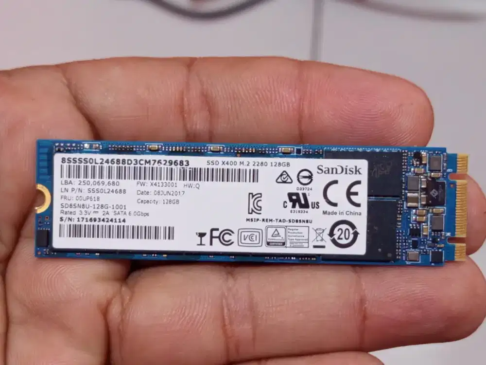 SSD M2 Sata Sandisk 128 GB