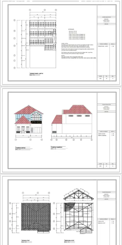 Jasa Gambar kerja dan rab
