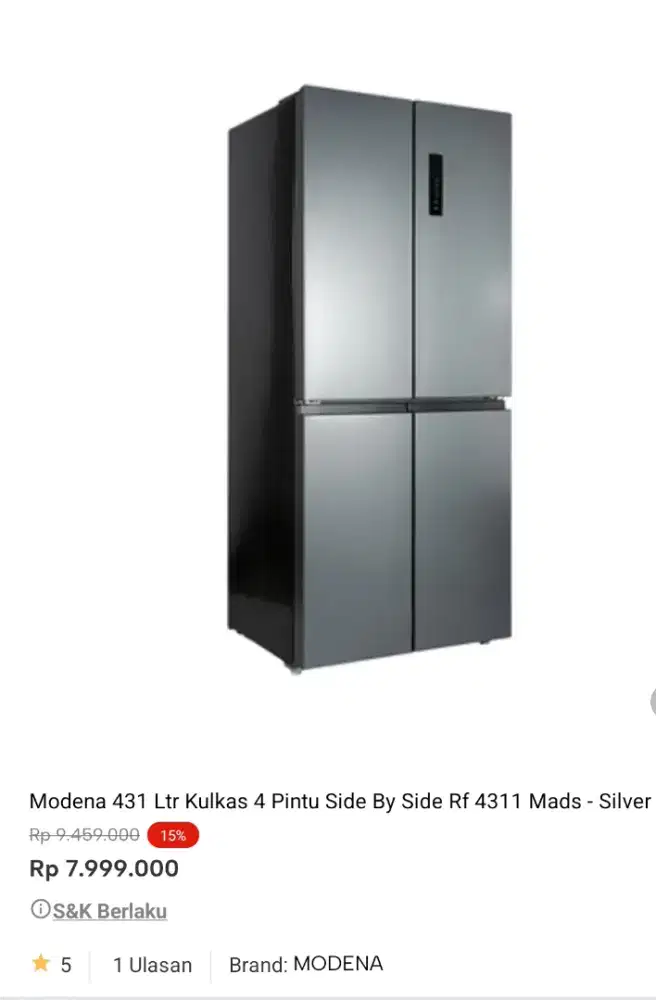 kulkas promo bisa cicilan syarat ktp tanpa dp bayar bulan depan