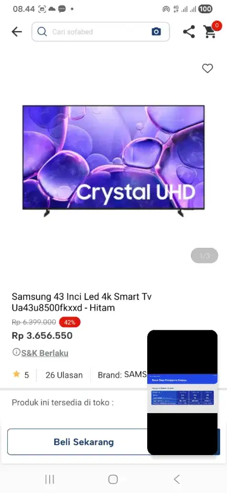 Samsung 43 inci ledtv Ua43u8500