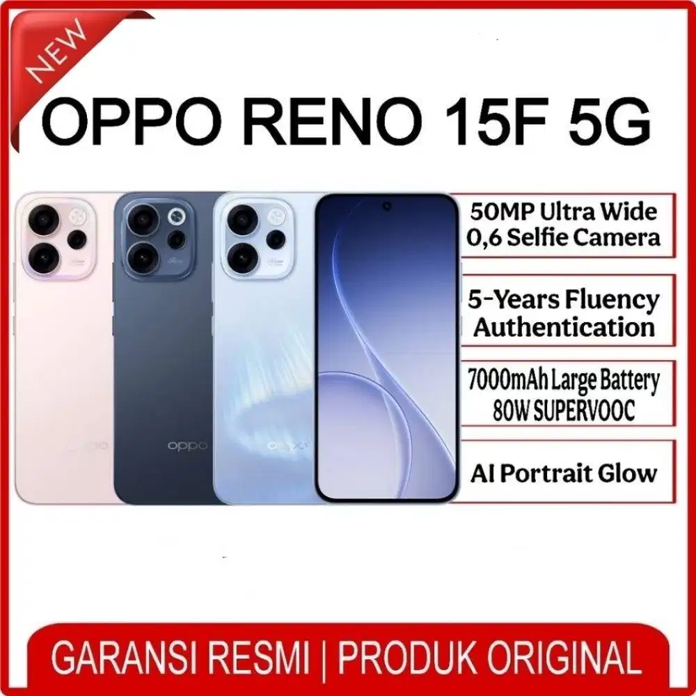 Oppo Reno 15F 15 F BARU SEGEL RESMI 8/256 bisa COD