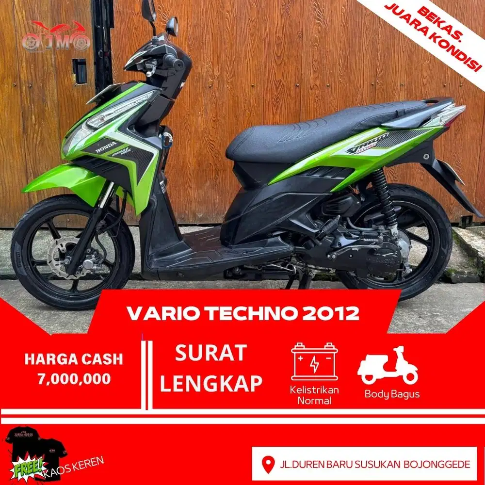 VARIO TECHNO 2012 SURAT LENGKAP TERMURAH KONDISI SIAP PAKAI