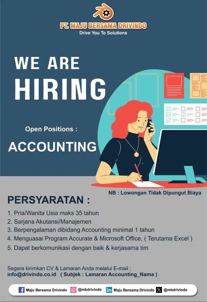 LOWONGAN ACCOUNTING