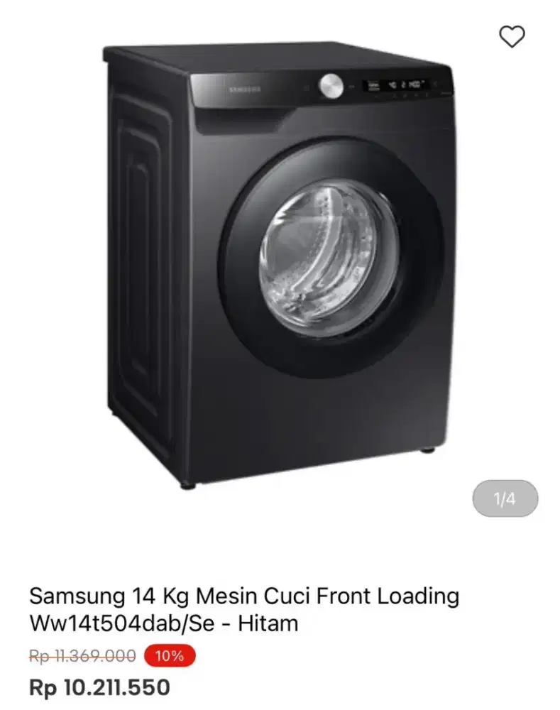MESIN CUCI FRONT LOADING SAMSUNG 14KG