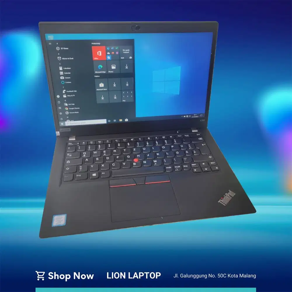 RAM 16GB SSD 256GB Core i5 Gen 8 Slim Lenovo Thinkpad X390 [25|02]