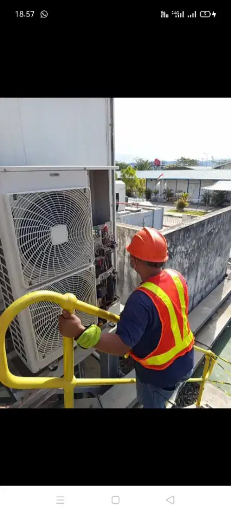 Jasa servis AC kulkas mesin cuci kompa air dll