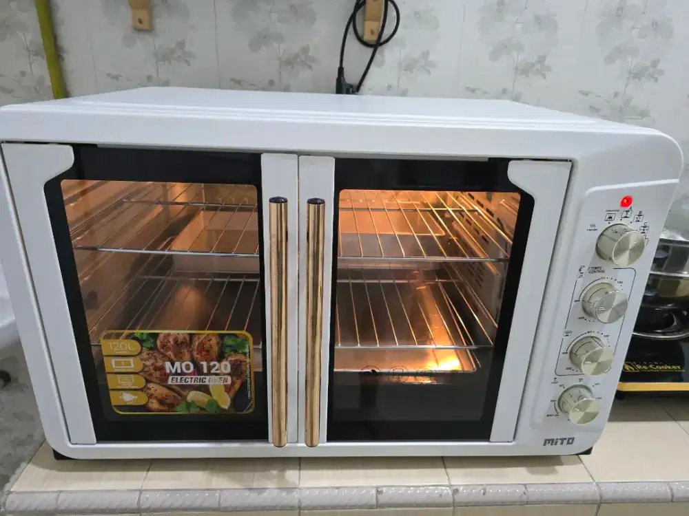 Oven Mito MO120 120 Liter — Preloved Terawat + BONUS Loyang Besar