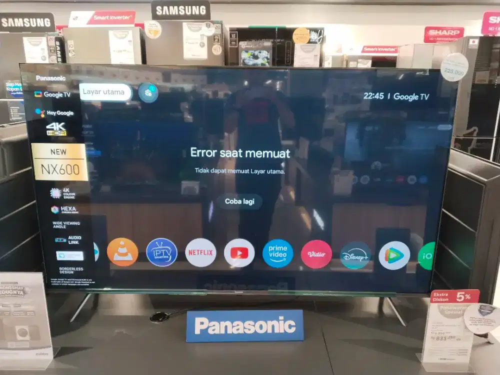 PANASONIC LED GOOGLE TV 4K 65