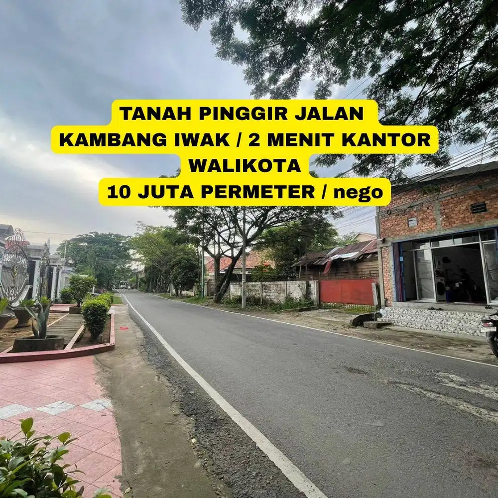 TANAH DEKAT KANTOR WALIKOTA PALEMBANG CUMA 2 MENIT