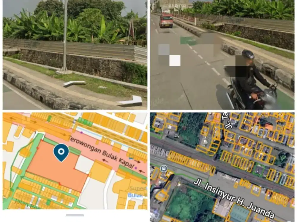 Luas 7560 Dijual Lahan Tanah Komersil di Juanda Bekasi Timur Dekat Stasiun