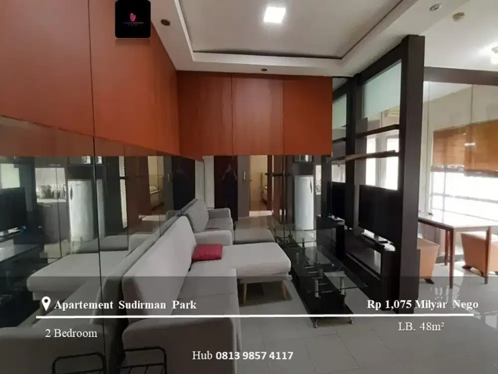 Dijual Apartement Sudirman Park 2BR Mid Floor Full Furnished