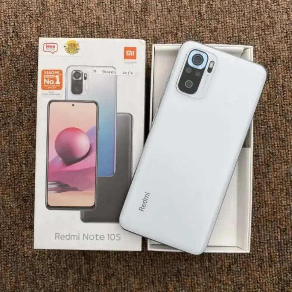 Redmi Note 10S 8/128GB Fullset ORI mulus pemakaian pribadi