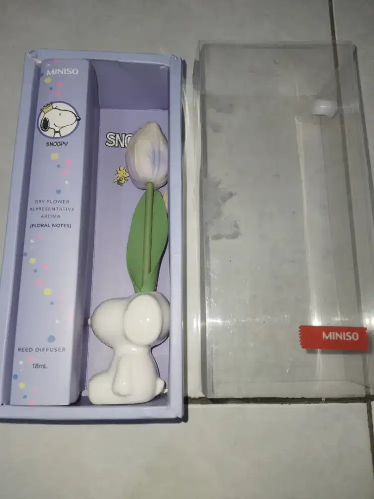 Pajangan patung pengharum kamar, asli dari miniso,keramik snoopy,nego