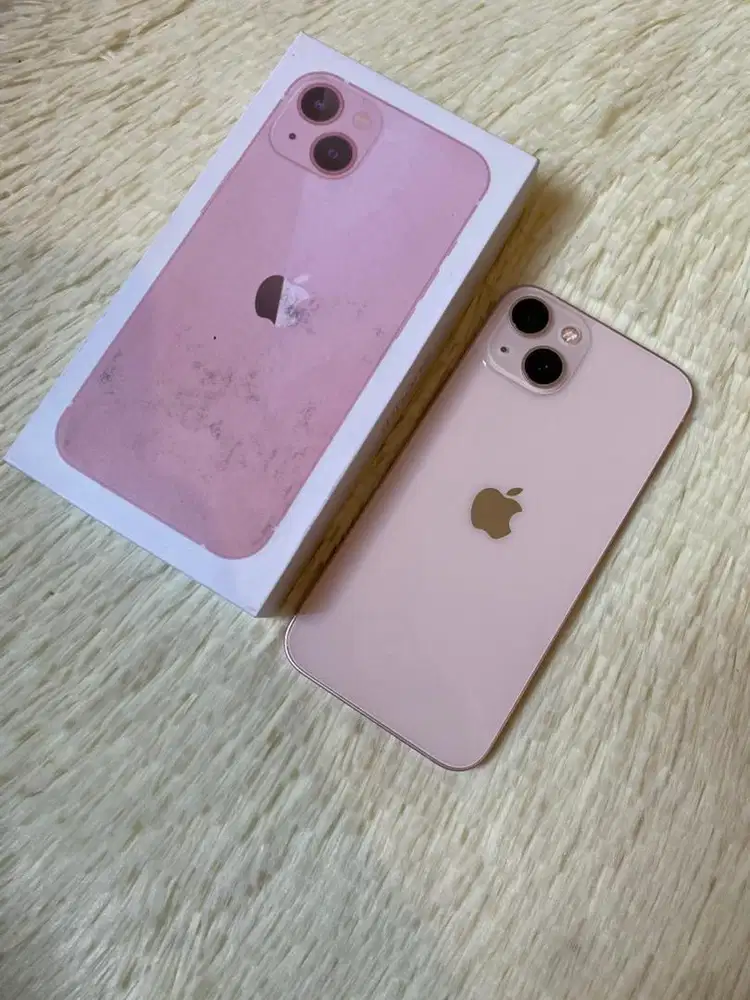 iPhone 13 128gb Pink Original Part Mulus Pemakaian