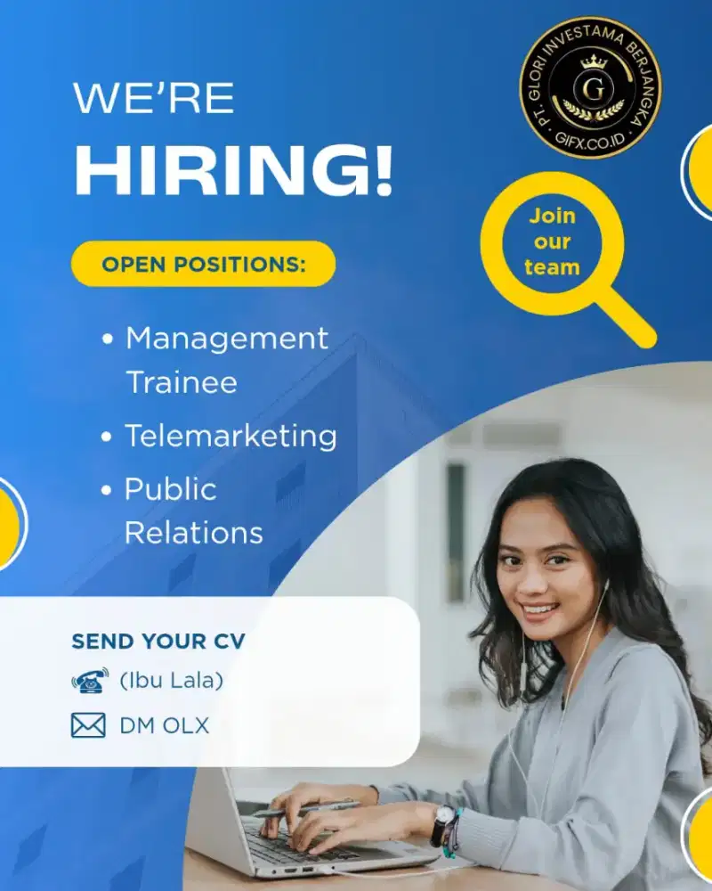 Sedang di cari staff telemarketing