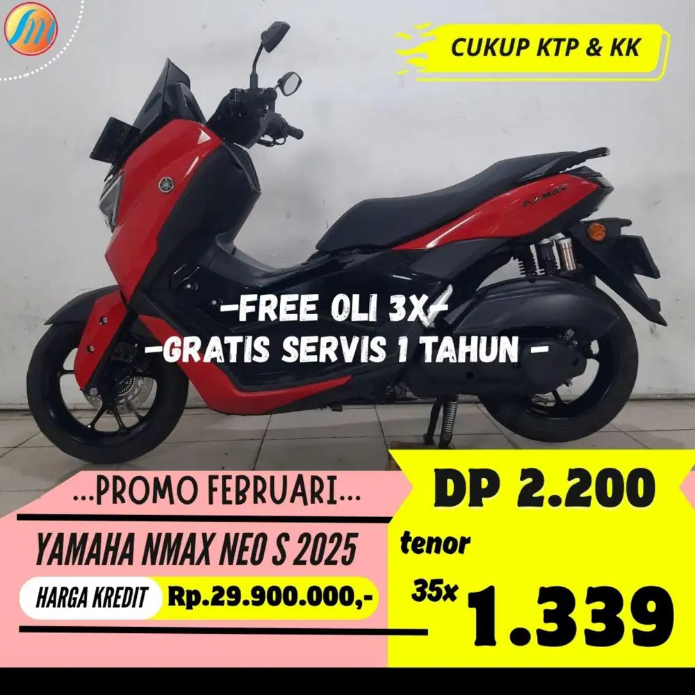 YAMAHA NMAX NEO S 2025 KREDIT DP 2,2JT ANGSURAN TERJANGKAU BERGARANSI