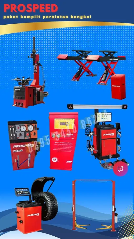 Paket Peralatan Bengkel Mobil Modern