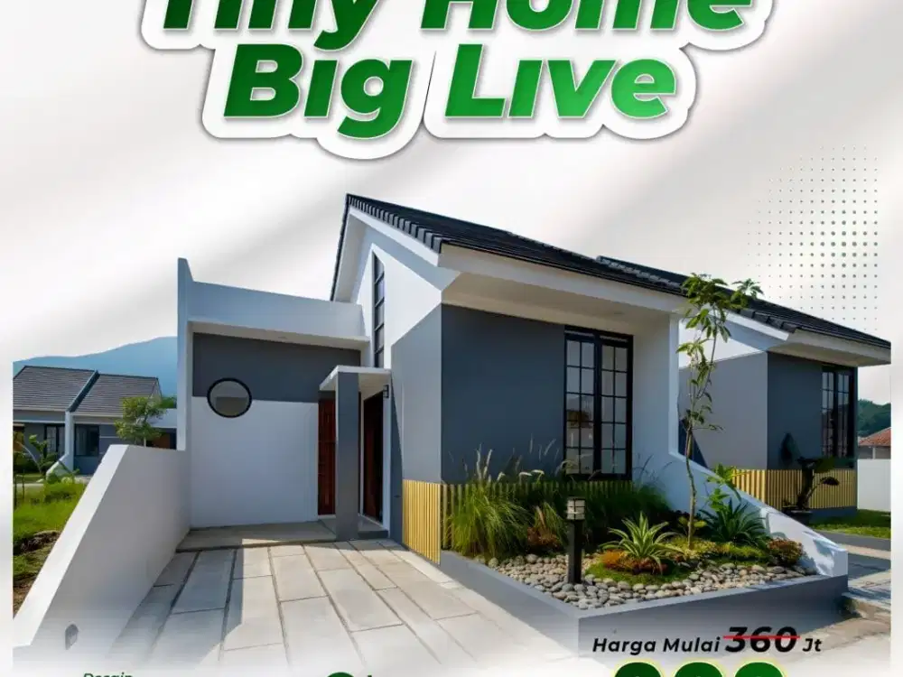 Rumah 1 Lantai 2 KT Desain Jepang, Mulai 300 Jutaan di Islamic Green Garden