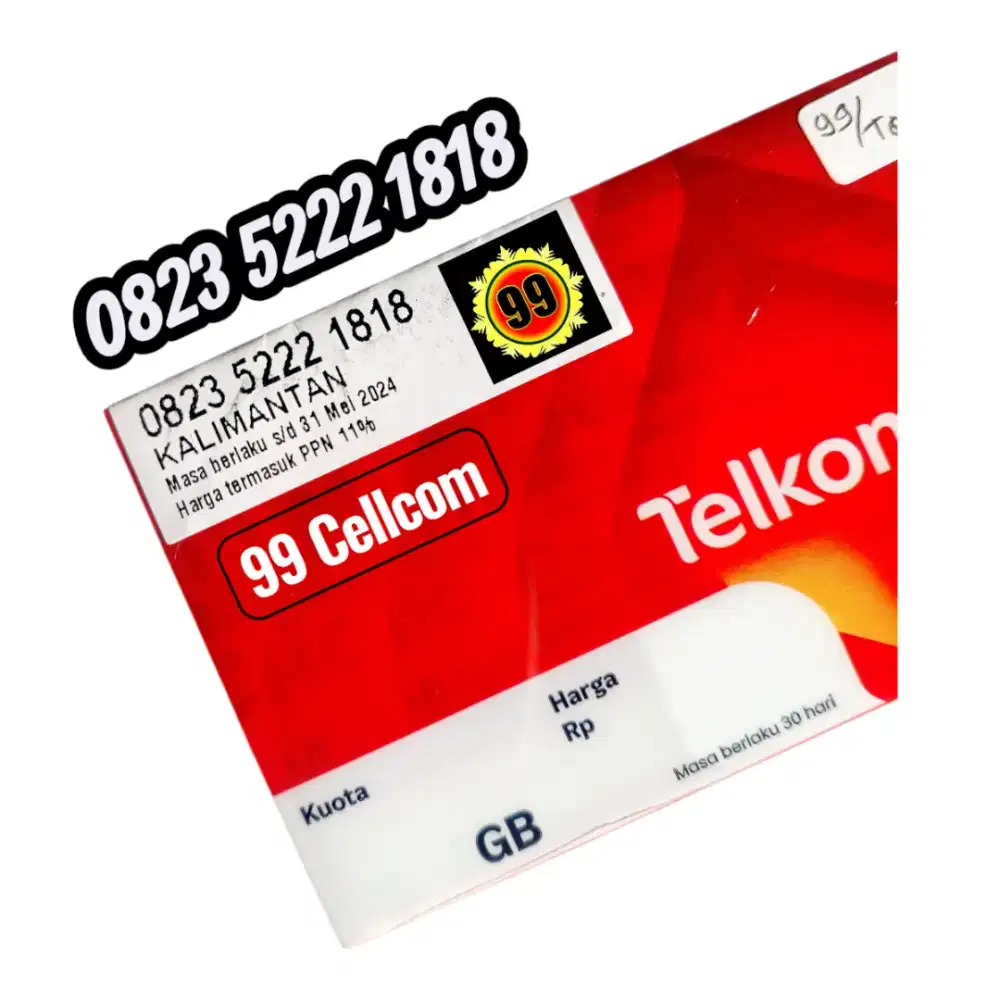 Nomor Cantik Telkomsel 4G/5G ekor 1818