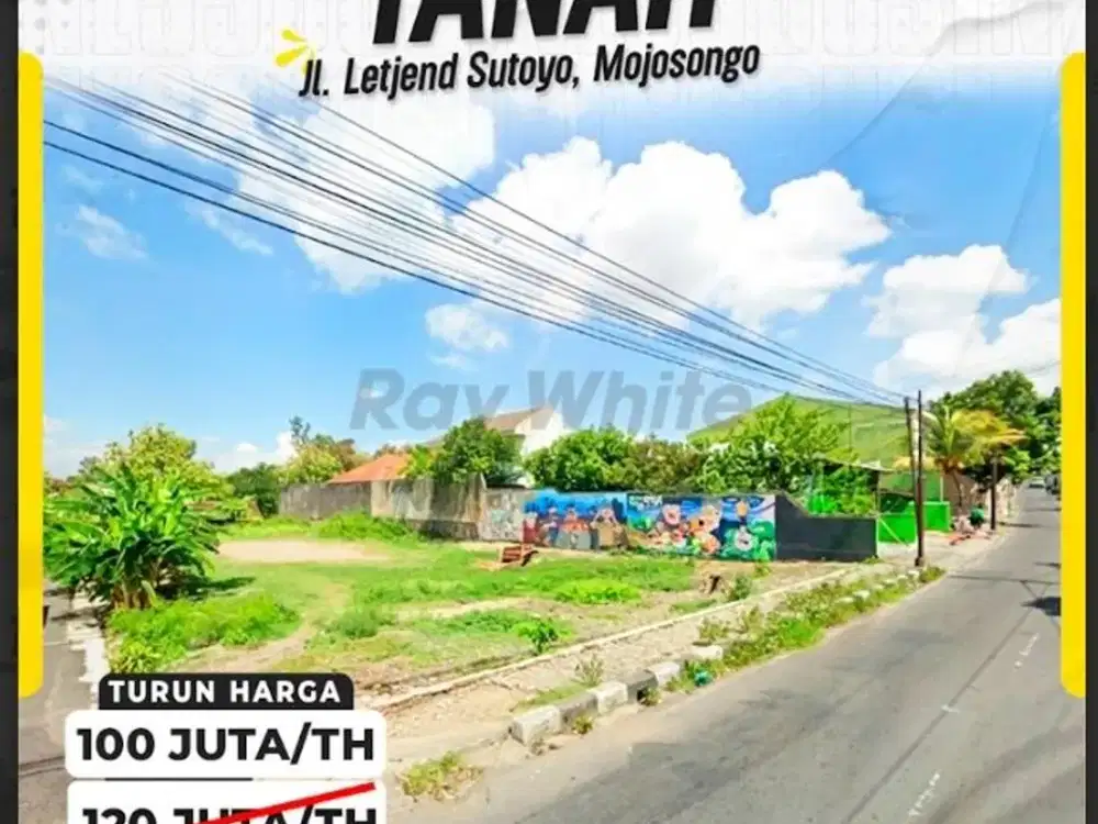 Disewakan Tanah Hook Luas 1.375 m² di Jalan Utama Mojosongo Solo