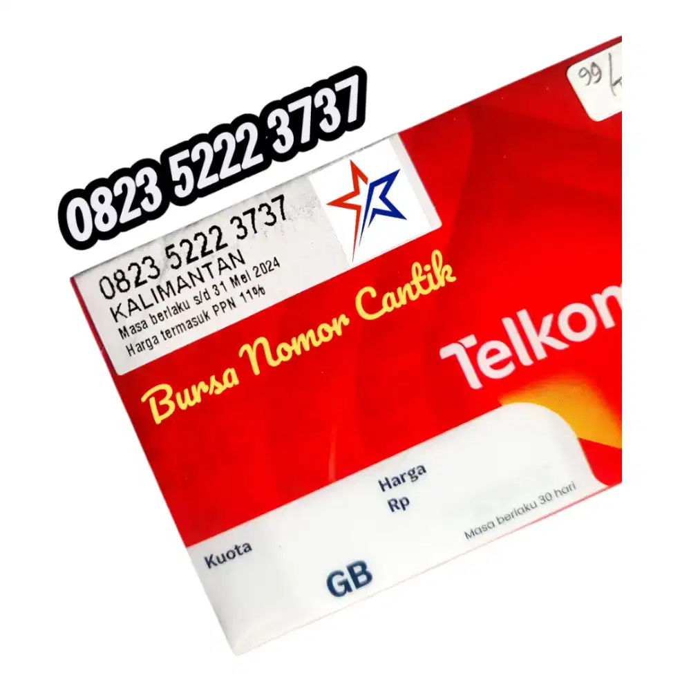 Nomor Cantik Telkomsel Reguler Isi Ulang ekor 3737