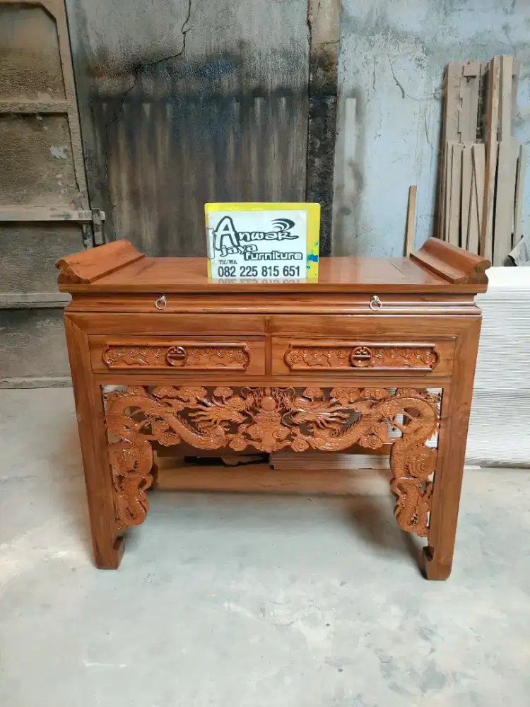 Meja altar sembahyang China full kayu jati